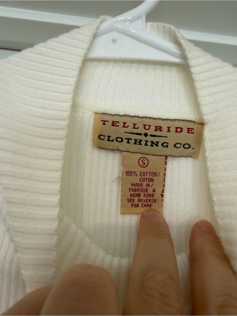 Ribbed Short-Sleeve Mock Neck Top in Cream - Picture 2 of 6